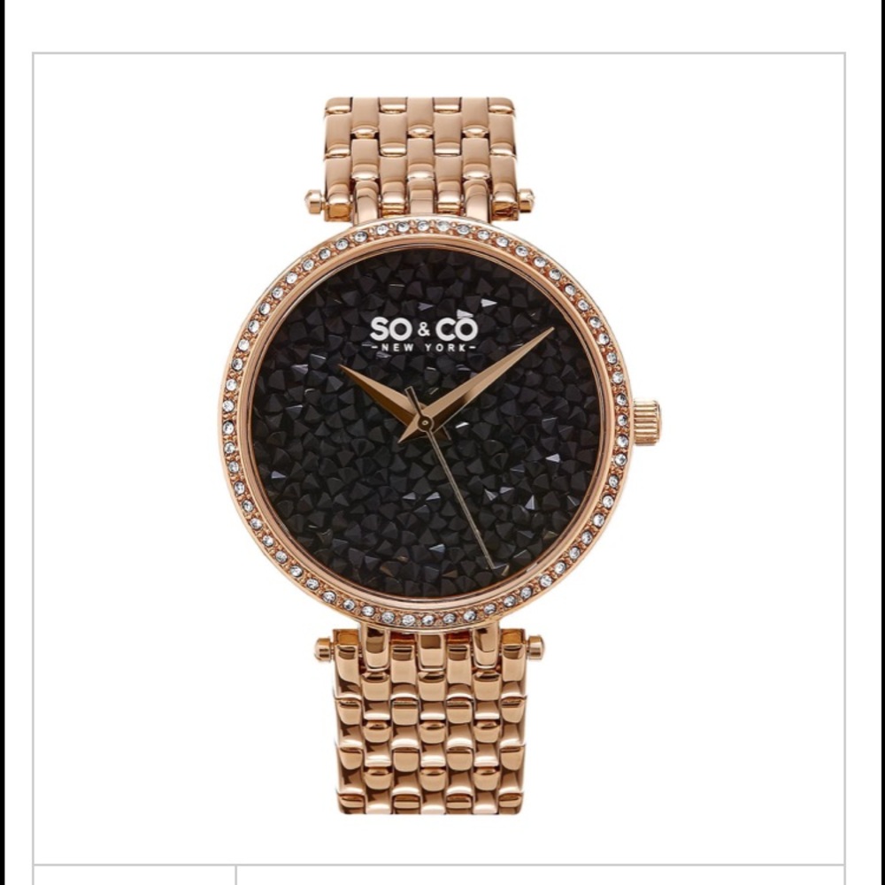SO & CO SoHo Rose gold watch